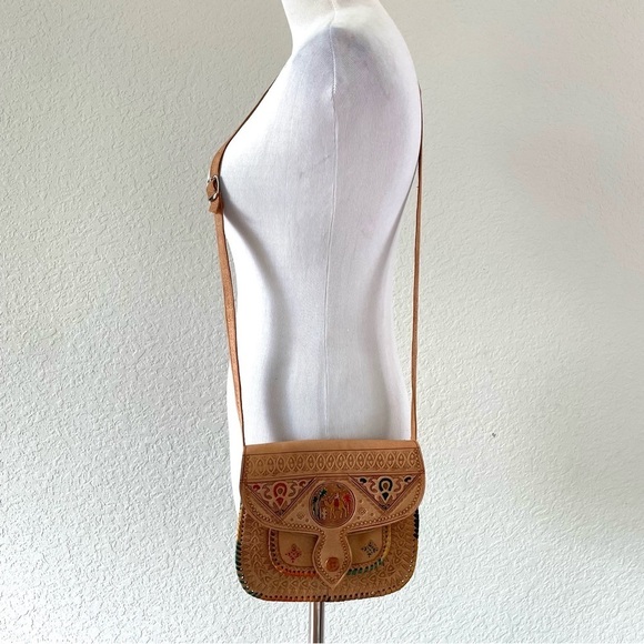 Vintage Marrakech Leather Crossbody Bag - Picture 2 of 14